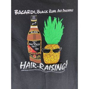 1993 Bacardi Black Rum Advertising T-Shirt Single